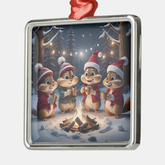 Christmas Chipmunks Ornament (Links)