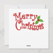 Christmas Chipmunks Wenskaart Feestdagenkaart (Achterkant)