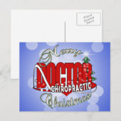 CHRISTMAS CHIROPRACTISCHE ARTS FEESTDAGENKAART (Voorkant / Achterkant)