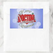CHRISTMAS CHIROPRACTISCHE ARTS RECHTHOEKIGE STICKER (Tas)
