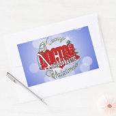 CHRISTMAS CHIROPRACTISCHE ARTS RECHTHOEKIGE STICKER (Envelop)