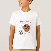 Christmas Chocolate Cookie and Soccer Ball T-shirt (Voorkant)