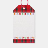 Christmas Chocolate Labradors Cartoon Cadeaulabel (Achterkant)