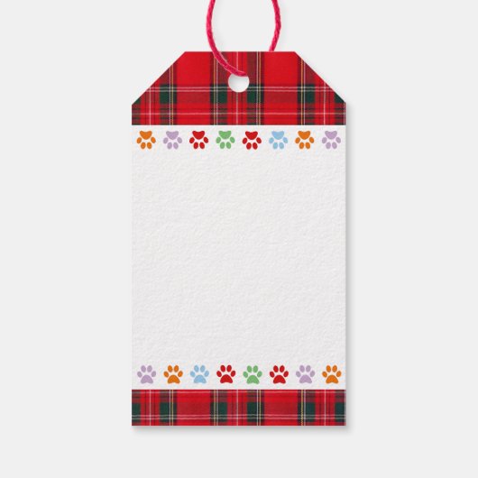 Christmas Chocolate Labradors Cartoon Cadeaulabel (Achterkant)