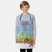 Christmas Choo Choo Train Gingerbread Man n Snoep Schort (Gedragen)