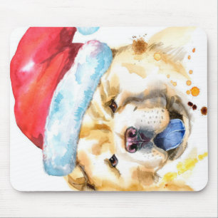 CHRISTMAS CHOW CHOW DOG   Decorative Blanket Muismat