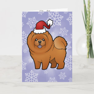 Christmas Chow Chow Feestdagen Kaart