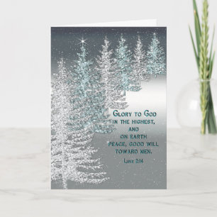 CHRISTMAS - CHRISTELIJK - CHRISTMAS TREES - SCRIPT FEESTDAGEN KAART