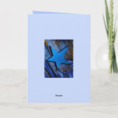 CHRISTMAS CHRISTIAN BIBLE TEXT BLESSINGS STAR CARD FEESTDAGEN KAART (Achterkant)