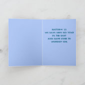 CHRISTMAS CHRISTIAN BIBLE TEXT BLESSINGS STAR CARD FEESTDAGEN KAART (Binnen)