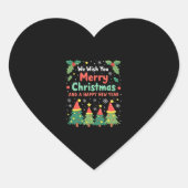 Christmas Christmas Christmas Christmas Christmas  Hart Sticker (Voorkant)