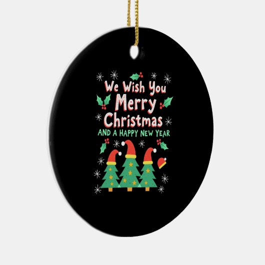 Christmas Christmas Christmas Christmas Christmas  Keramisch Ornament (Rechts)