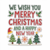 Christmas Christmas Christmas Christmas Christmas  Sticker (Voorkant)