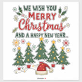 Christmas Christmas Christmas Christmas Christmas Sticker (Vel)