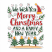 Christmas Christmas Christmas Christmas Christmas  Sticker (Voorkant)