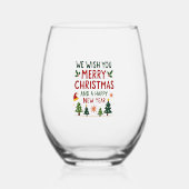 Christmas Christmas Christmas Christmas Christmas  Wijnglas Zonder Voet (Voorkant)