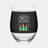 Christmas Christmas Christmas Christmas Christmas  Wijnglas Zonder Voet (Voorkant)