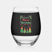 Christmas Christmas Christmas Christmas Christmas  Wijnglas Zonder Voet (Voorkant)