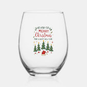 Christmas Christmas Christmas Christmas Christmas  Wijnglas Zonder Voet (Voorkant)