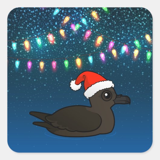Christmas Christmas Shearwater Vierkante Sticker (Voorkant)