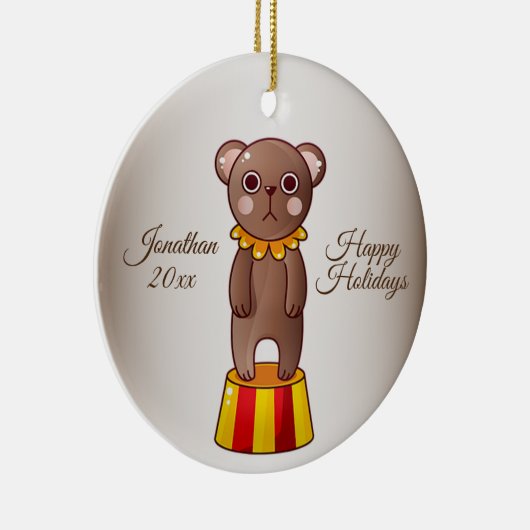 Christmas Circus Beer Keramisch Ornament (Rechts)