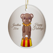 Christmas Circus Beer Keramisch Ornament (Links)