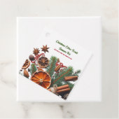 Christmas Citrus Simmer Pot Bedankjes Labels (In situ)