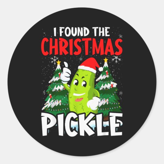 Christmas Ckle Lover Gift Co. I Found The Christma Ronde Sticker (Voorkant)