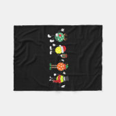 Christmas Ckleball Player Xmas Santa Reindeer Elf  Fleece Deken (Voorkant (Horizontaal))