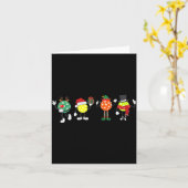 Christmas Ckleball Player Xmas Santa Reindeer Elf  Kaart (Gele Bloem)