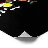 Christmas Ckleball Player Xmas Santa Reindeer Elf Poster (Hoek)