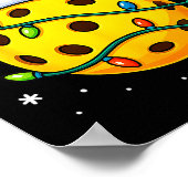 Christmas Ckleball Santa Hat Lights Srts Xmas Paja Poster (Hoek)