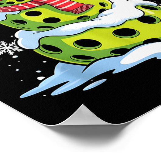 Christmas Ckleball Snowman Christmas Women Men Kid Poster (Hoek)