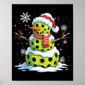 Christmas Ckleball Snowman Christmas Women Men Kid Poster (Voorkant)