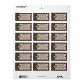 Christmas Classic adreslabel Etiket (Full Sheet)