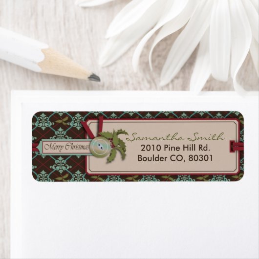 Christmas Classic Retourlabel Etiket (Insitu)