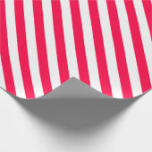 Christmas Classic rood wit gestreept trendy stijlv Cadeaupapier (Hoek)