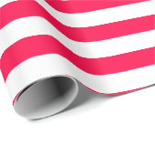 Christmas Classic Rood Wit Strepen Sjabloon Cadeaupapier (Rol Hoek)