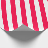 Christmas Classic Sjabloon Rood Wit Gestreept Cadeaupapier (Hoek)