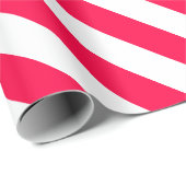 Christmas Classic Sjabloon Rood Wit Gestreept Cadeaupapier (Rol Hoek)