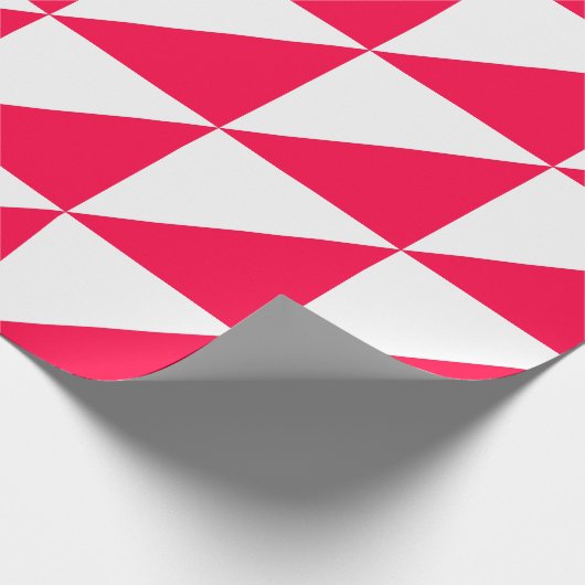 Christmas Classic Style Rood Wit Sjabloon Cadeaupapier (Hoek)