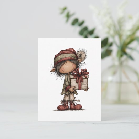 Christmas Clipart Collection | Teddy Bear  Briefkaart (Staand voorkant)