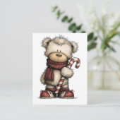 Christmas Clipart Collection | Teddy Bear Briefkaart (Staand voorkant)