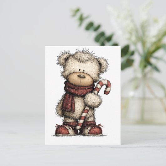 Christmas Clipart Collection | Teddy Bear  Briefkaart (Staand voorkant)
