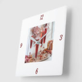 CHRISTMAS CLOCK "HOLIDAY COCKTAILS" VIERKANTE KLOK (Hoek)