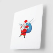 CHRISTMAS CLOCK "JOLLY OLD SAINT NICK" VIERKANTE KLOK (Hoek)