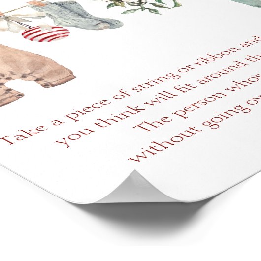 Christmas Clothes How Big Is Mommy's Belly Poster (Hoek)