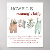 Christmas Clothes How Big Is Mommy's Belly Poster (Voorkant)
