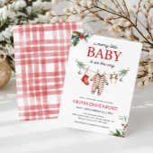 Christmas Clothesline Merry Little Baby Shower Kaart