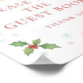 Christmas Clothesline Sign Guest Book Baby Shower Poster (Hoek)